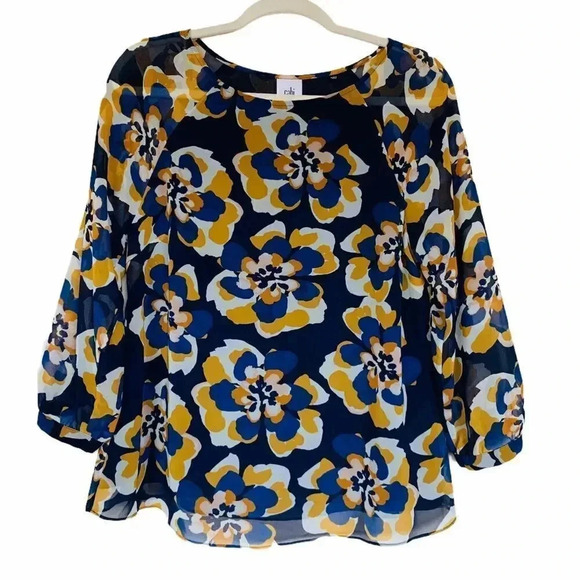 CAbi Lydia Small Floral Blouse - Picture 12 of 12